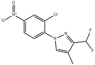 1-(2-chloro-4-nitrophenyl)-3-(difluoromethyl)-4-methyl-1H-pyrazole Structure