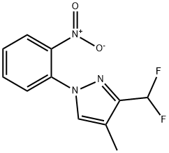 3-(difluoromethyl)-4-methyl-1-(2-nitrophenyl)-1H-pyrazole Structure