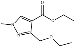 ethyl 3-(ethoxymethyl)-1-methyl-1H-pyrazole-4-carboxylate Structure