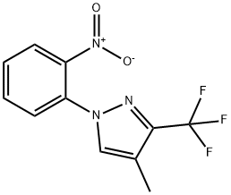 4-methyl-1-(2-nitrophenyl)-3-(trifluoromethyl)-1H-pyrazole Structure