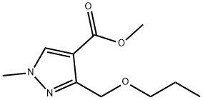 methyl 1-methyl-3-(propoxymethyl)-1H-pyrazole-4-carboxylate Structure