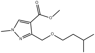 methyl 1-methyl-3-[(3-methylbutoxy)methyl]-1H-pyrazole-4-carboxylate Structure