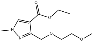 ethyl 3-[(2-methoxyethoxy)methyl]-1-methyl-1H-pyrazole-4-carboxylate Structure