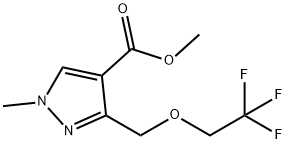 methyl 1-methyl-3-[(2,2,2-trifluoroethoxy)methyl]-1H-pyrazole-4-carboxylate Structure