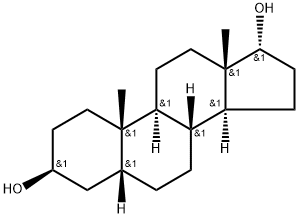 5β-Androstane-3α,17β-diol 구조식 이미지