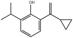 Phenol, 2-(1-cyclopropylethenyl)-6-(1-methylethyl)- 구조식 이미지