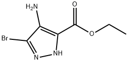 ethyl 4-amino-3-bromo-1H-pyrazole-5-carboxylate Structure