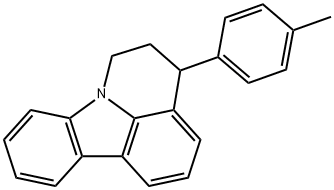 5,6-Dihydro-4-(4-methylphenyl)-4H-pyrido[3,2,1-jk]carbazole Structure