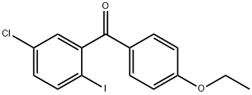 Methanone, (5-chloro-2-iodophenyl)(4-ethoxyphenyl)- 구조식 이미지