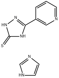 5-Pyridin-3-yl-4h-1,2,4-triazole-3-thiol-1h-imidazole (1:1) Structure