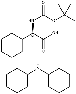 (2R)-2-cyclohexyl-2-[(2-methylpropan-2-yl)oxycarbonylamino]acetic acid 구조식 이미지