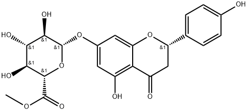 Naringenin 7-O-β-D-glucuronide methyl ester Structure