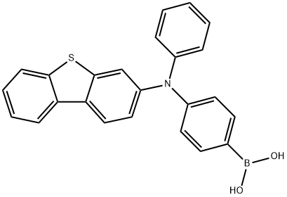 Boronic acid, B-[4-(3-dibenzothienylphenylamino)phenyl]- Structure
