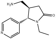 rac-(4R,5S)-4-(aminomethyl)-1-ethyl-5-(pyridin-4-yl)pyrrolidin-2-one 구조식 이미지