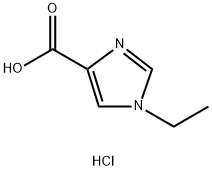 1-ethyl-1H-imidazole-4-carboxylic acid hydrochloride 구조식 이미지