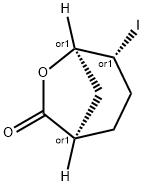 rel-(1R,4R,5R)-4-Iodo-6-oxabicyclo[3.2.1]octan-7-one 구조식 이미지