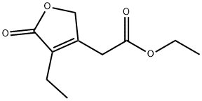 3-Furanacetic acid, 4-ethyl-2,5-dihydro-5-oxo-, ethyl ester Structure