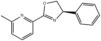 Pyridine, 2-[(4R)-4,5-dihydro-4-phenyl-2-oxazolyl]-6-methyl- Structure