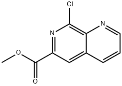 1,7-Naphthyridine-6-carboxylic acid, 8-chloro-, methyl ester Structure