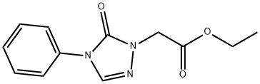 1H-1,2,4-Triazole-1-acetic acid, 4,5-dihydro-5-oxo-4-phenyl-, ethyl ester Structure