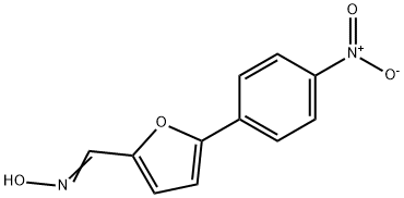 N-{[5-(4-Nitrophenyl)furan-2-yl]methylidene}hydroxylamine 구조식 이미지