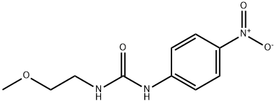 Urea, N-(2-methoxyethyl)-N'-(4-nitrophenyl)- Structure