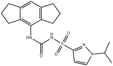 N-[[(1,2,3,5,6,7-hexahydro-s-indacen-4-yl) amino]carbonyl]-1-(1-methylethyl)-1H-Pyrazole-3-sulfonamide 구조식 이미지