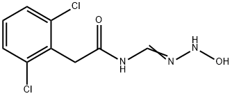 Benzeneacetamide, 2,6-dichloro-N-[(hydroxyamino)iminomethyl]- 구조식 이미지