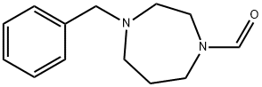1H-1,4-Diazepine-1-carboxaldehyde, hexahydro-4-(phenylmethyl)- Structure