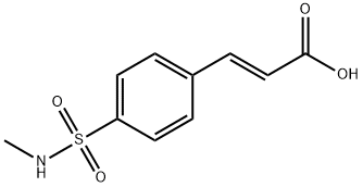 2-Propenoic acid, 3-[4-[(methylamino)sulfonyl]phenyl]-, (2E)- Structure