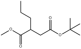 Butanedioic acid, 2-propyl-, 4-(1,1-dimethylethyl) 1-methyl ester 구조식 이미지