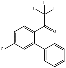 Ethanone, 1-(5-chloro[1,1'-biphenyl]-2-yl)-2,2,2-trifluoro- Structure