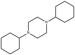 Piperazine, 1,4-dicyclohexyl- 구조식 이미지