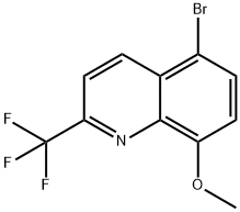 Quinoline, 5-bromo-8-methoxy-2-(trifluoromethyl)- Structure