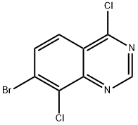 Quinazoline, 7-bromo-4,8-dichloro- Structure