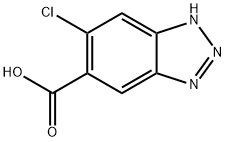 1H-Benzotriazole-5-carboxylic acid, 6-chloro- Structure