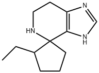 Spiro[cyclopentane-1,4'-[4H]imidazo[4,5-c]pyridine], 2-ethyl-3',5',6',7'-tetrahydro- 구조식 이미지