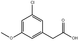 Benzeneacetic acid, 3-chloro-5-methoxy- Structure