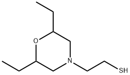 4-Morpholineethanethiol,2,6-diethyl- Structure