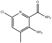 2-Pyridinecarboxamide, 3-amino-6-chloro-4-methyl- Structure