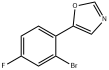 5-(2-Bromo-4-fluorophenyl)-1,3-oxazole Structure