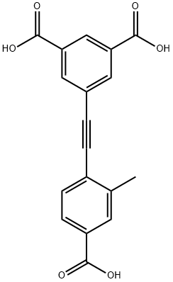 5-((4-carboxy-2-methylphenyl)ethynyl)isophthalic acid 구조식 이미지