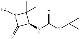 tert-Butyl (R)-(1-hydroxy-2,2-dimethyl-4-oxoazetidin-3-yl)carbamate Structure