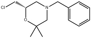 Morpholine, 6-(chloromethyl)-2,2-dimethyl-4-(phenylmethyl)-, (6S)- Structure