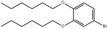 Benzene, 4-bromo-1,2-bis(hexyloxy)- Structure