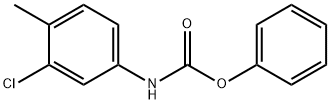 Carbamic acid, (3-chloro-4-methylphenyl)-, phenyl ester (9CI) Structure