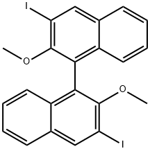 1,1'-Binaphthalene, 3,3'-diiodo-2,2'-dimethoxy- 구조식 이미지