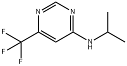 4-Pyrimidinamine, N-(1-methylethyl)-6-(trifluoromethyl)- Structure