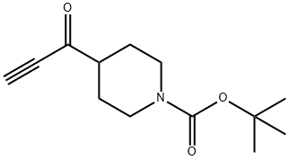 1-Piperidinecarboxylic acid, 4-(1-oxo-2-propyn-1-yl)-, 1,1-dimethylethyl ester 구조식 이미지
