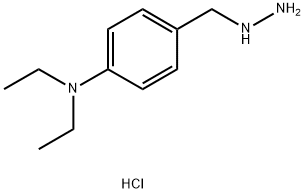 Benzenamine, N,N-diethyl-4-(hydrazinylmethyl)-, hydrochloride (1:) 구조식 이미지